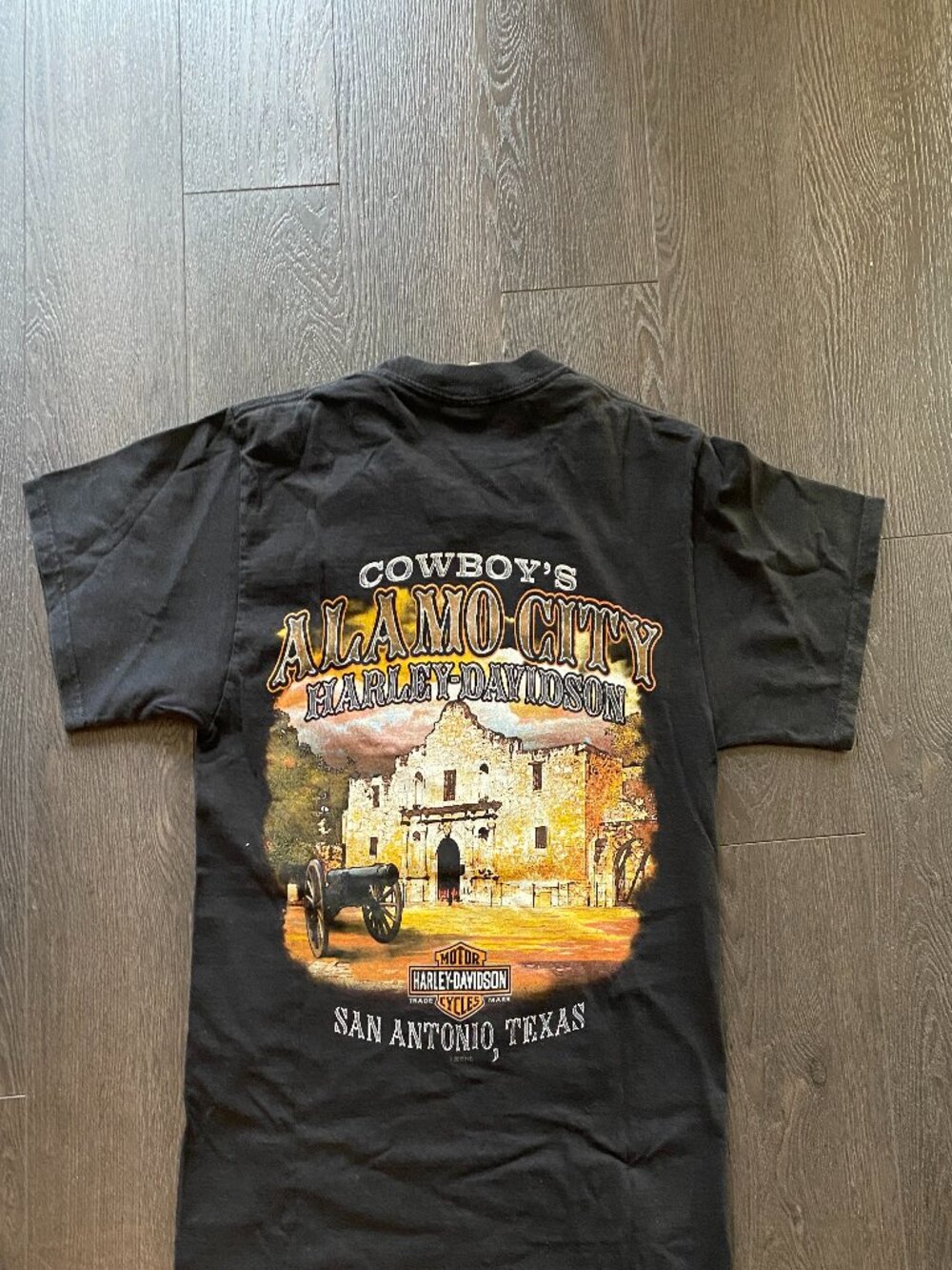 2017 HARLEY DAVIDSON POKER EAGLES ALAMO CITY TEXAS TSHIRT SIZE SMALL PREOWNED - Picture 6 of 10
